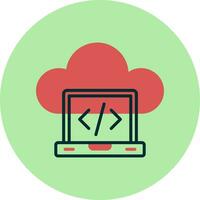 Cloud Computing Vector Icon