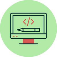 icono de vector de codificación