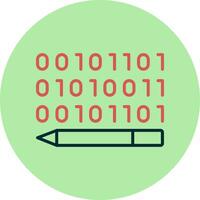 Binary Code Vector Icon