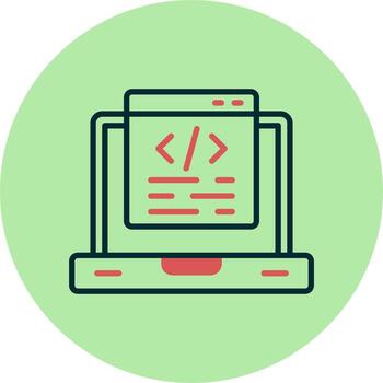 icono de vector de programación