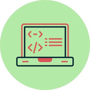 icono de vector de programación