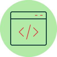 icono de vector de codificación