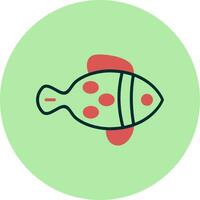 icono de vector de pescado