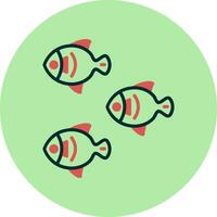 peces vector icono