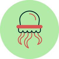 icono de vector de medusas