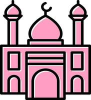 icono de vector de mezquita