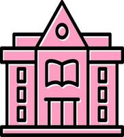 icono de vector de biblioteca