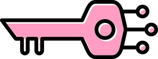 Digital Key Vector Icon