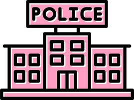 Police Station Vector Icon