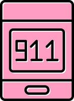 911 Call Vector Icon