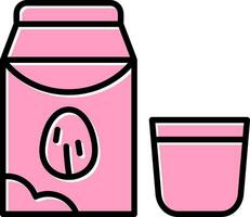 almond milk Vector Icon