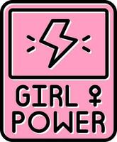 Girl Power Vector Icon