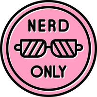 Nerd Only Vector Icon