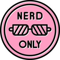 Nerd Only Vector Icon