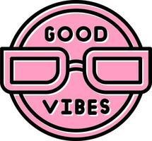 Good Vibes Vector Icon