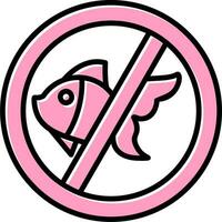 no fishing Vector Icon