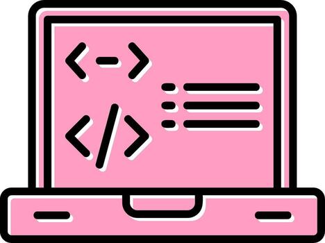 icono de vector de programación