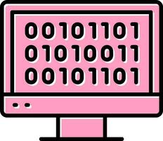Binary Code Vector Icon