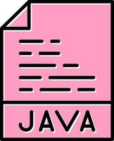 Java guión vector icono