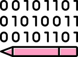 Binary Code Vector Icon