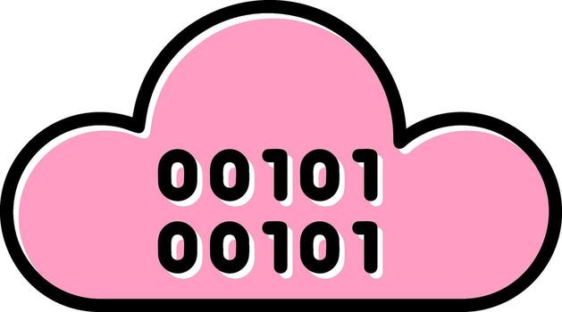 Cloud Coding Vector Icon