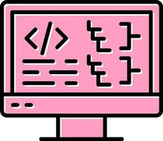 icono de vector de computadora