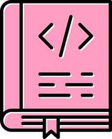 Coding Book Vector Icon