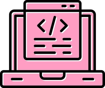 icono de vector de programación