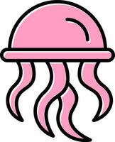 icono de vector de medusas