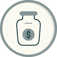 Money Jar Vector Icon