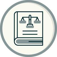 Law Book Vector Icon