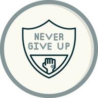 Never Give Up Vector Icon