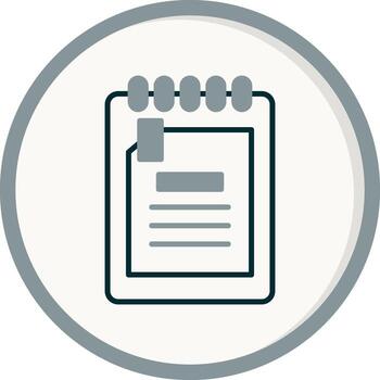 icono de vector de notas
