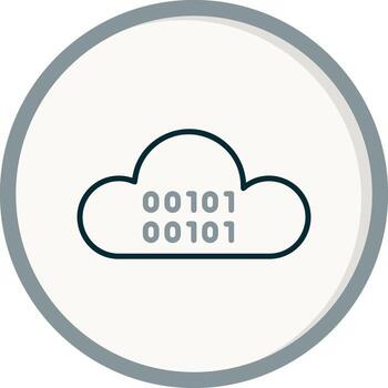 Cloud Coding Vector Icon
