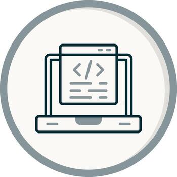 icono de vector de programación