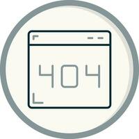 404 Error Vector Icon