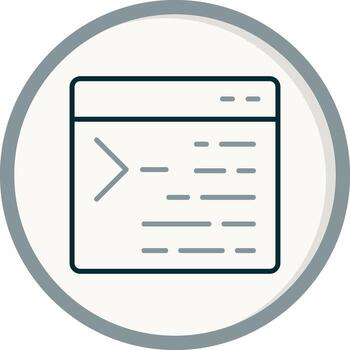 Code Terminal Vector Icon