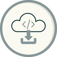 Cloud Download Vector Icon