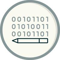 Binary Code Vector Icon