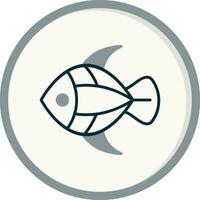 icono de vector de pescado