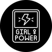 Girl Power Vector Icon