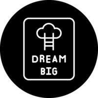 Dream Big Vector Icon