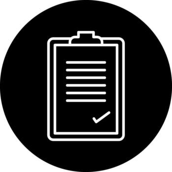 icono de vector de lista de verificación