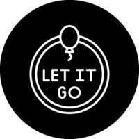 Let It Go Vector Icon