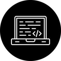 icono de vector de codificación