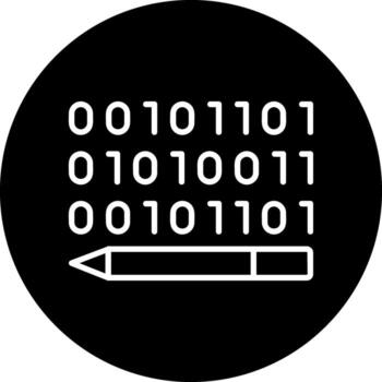 Binary Code Vector Icon