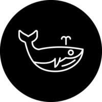 icono de vector de ballena