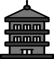 icono de vector de pagoda