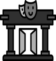 icono de vector de teatro