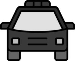 icono de vector de coche de policía